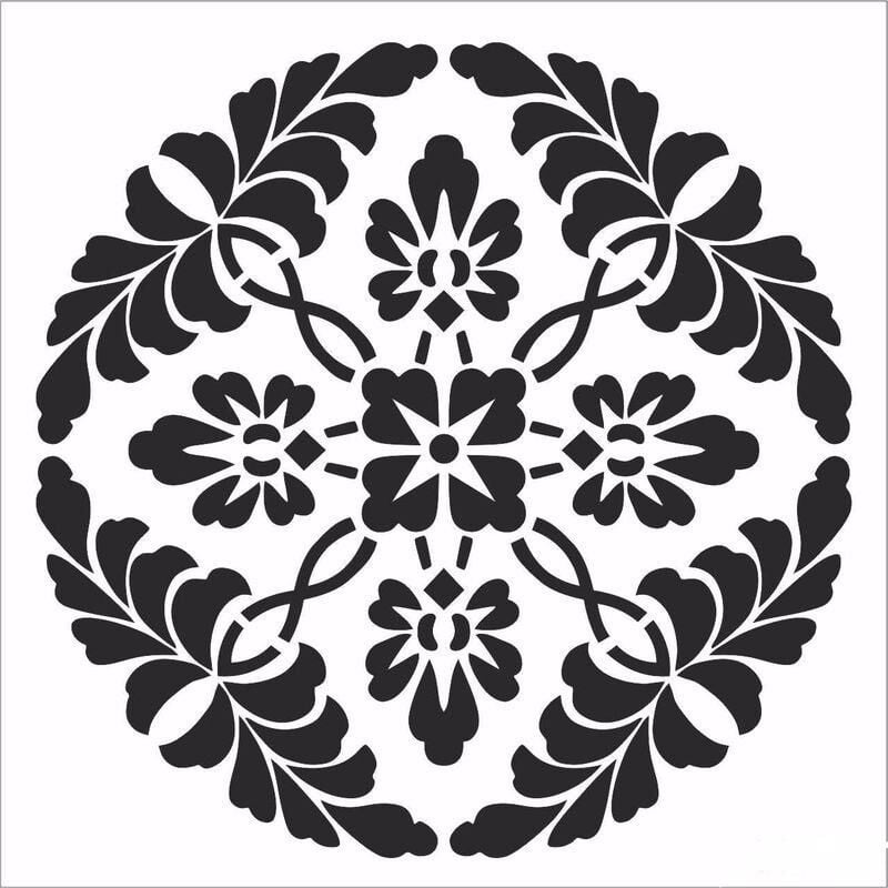 HD113 Home Dekor Stencil 45x45