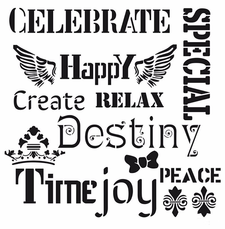 HDM54 Home Dekor Midi Stencil (25X25)