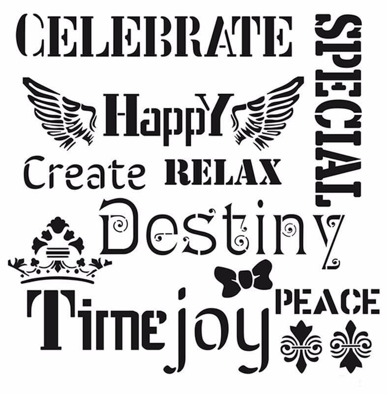 HDM54 Home Dekor Midi Stencil (25X25)
