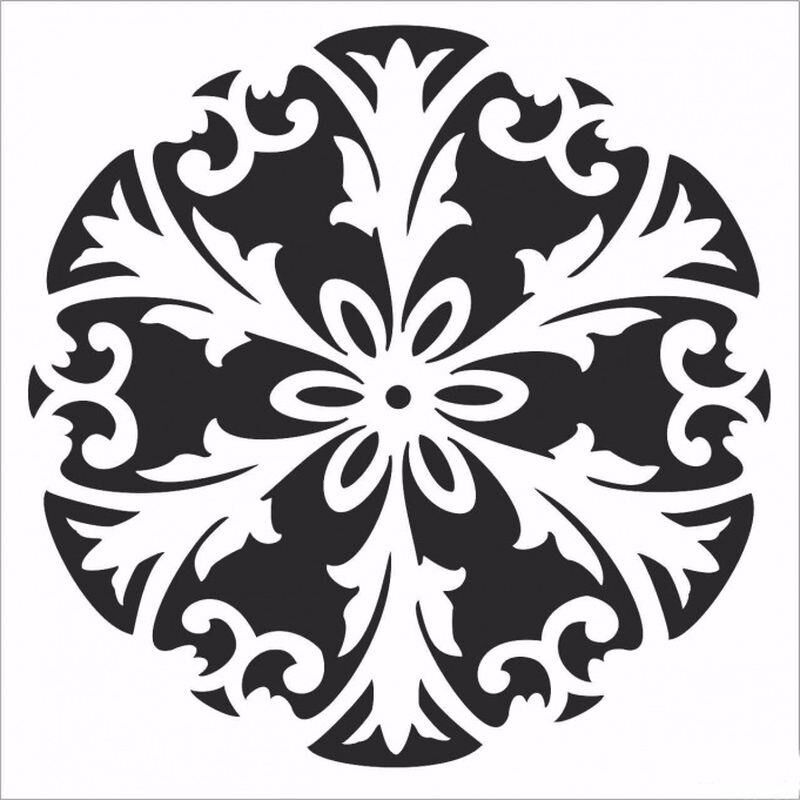 HD118 Home Dekor Stencil 45x45