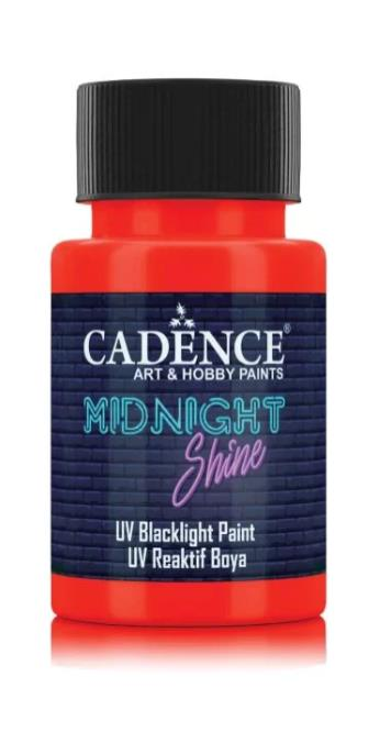 MIDNIGHT SHINE UV REAKTIF BOYA MS- 05 TURUNCU KIRMIZI 50 ML