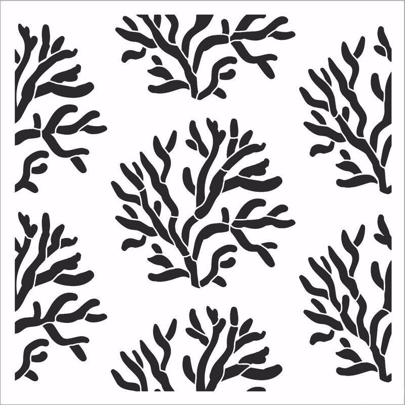 HD122 Home Dekor Stencil 45x45
