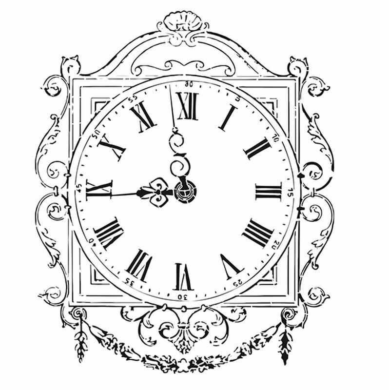 HOME DECOR MİNİ STENCIL HDM-63 25X25