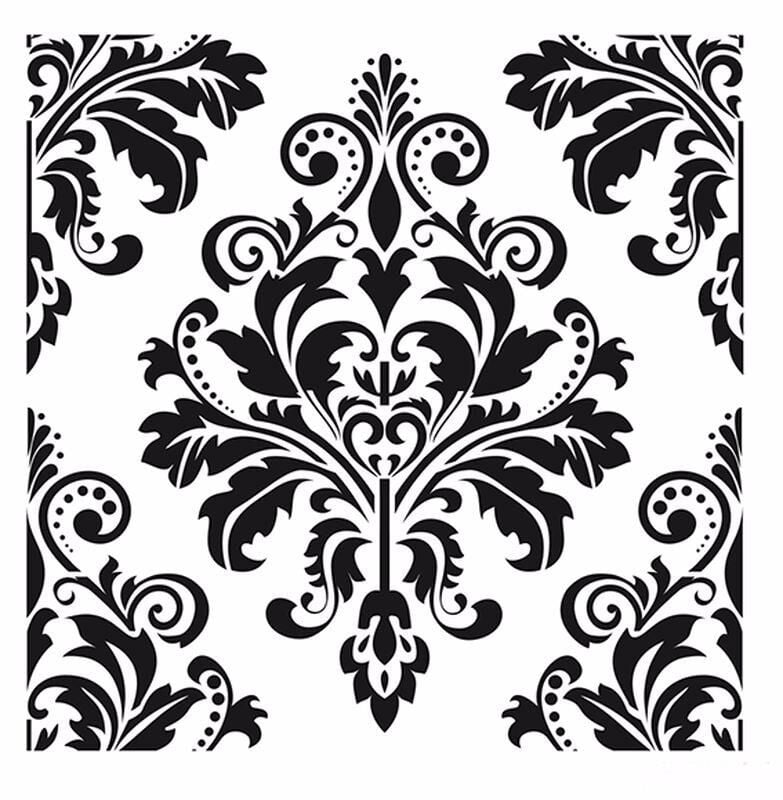 HOME DECOR MİNİ STENCIL HDM-66 25X25