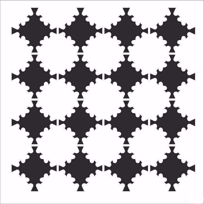 HD128 Home Dekor Stencil 45x45