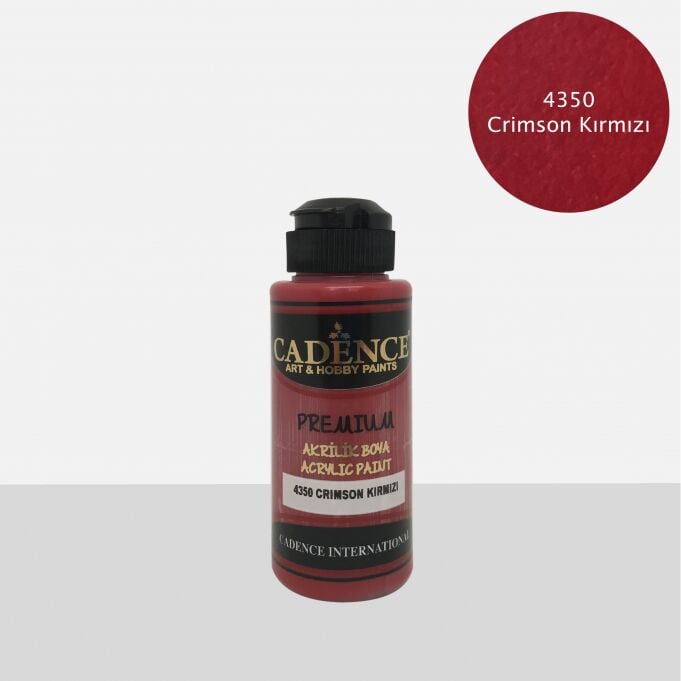 PREMIUM AKRİLİK BOYA 4350 CRIMSON K. 120ML