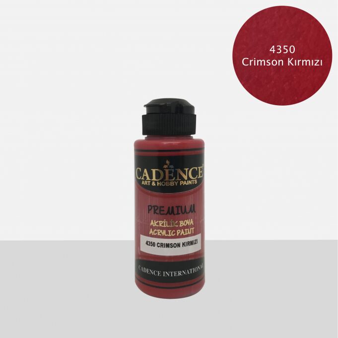 PREMIUM AKRİLİK BOYA 4350 CRIMSON K. 120ML