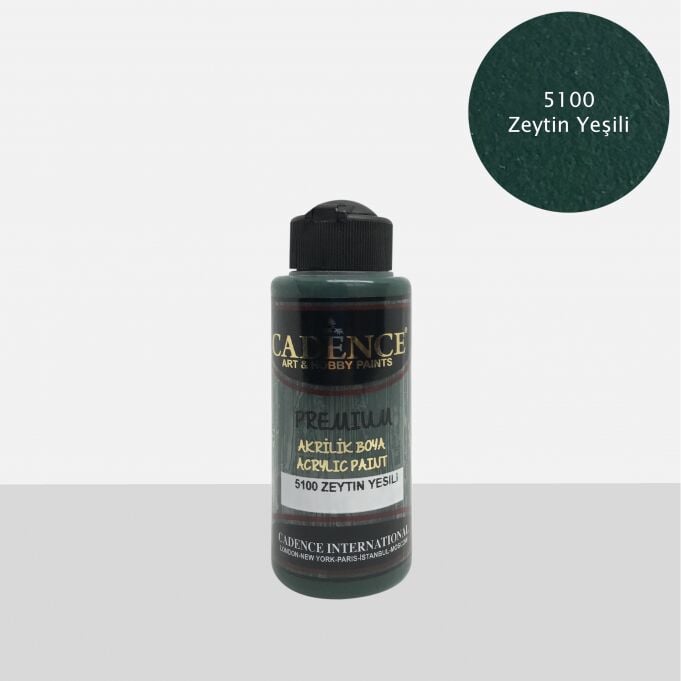 PREMİUM AKRİLİK BOYA 5100 ZEYTİN YEŞİLİ  120ML