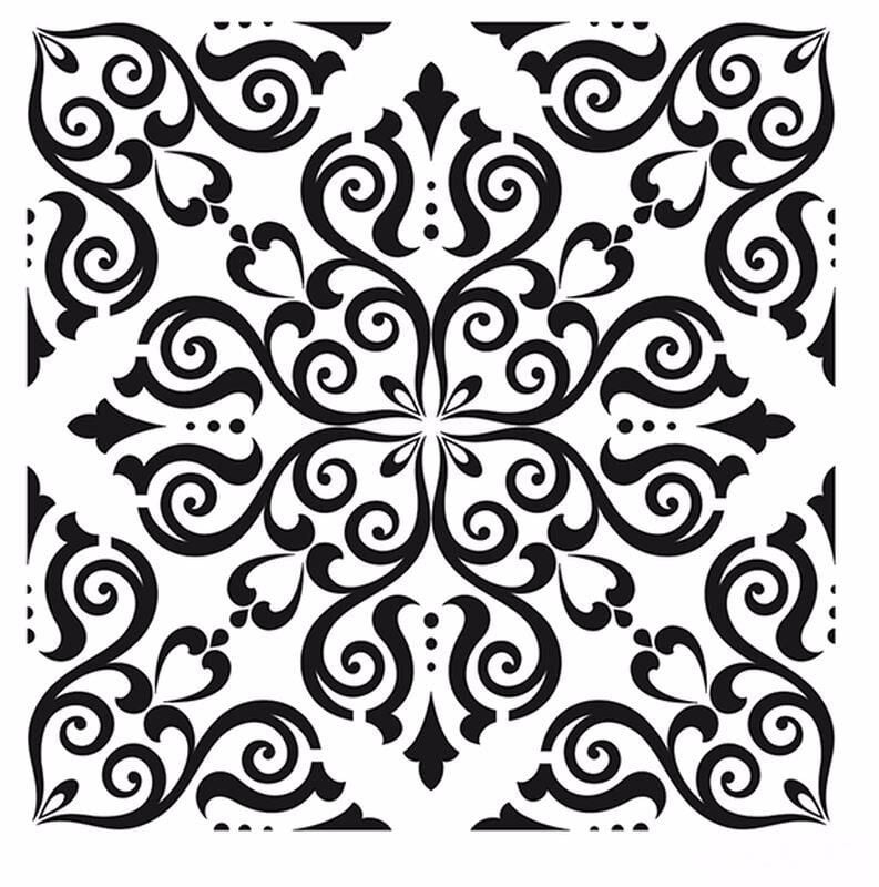 HDM77 Home Dekor Midi Stencil (25X25)