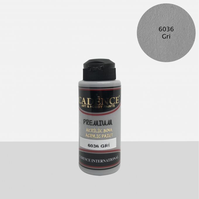PREMIUM AKRİLİK BOYA 6036 GRİ 120ML
