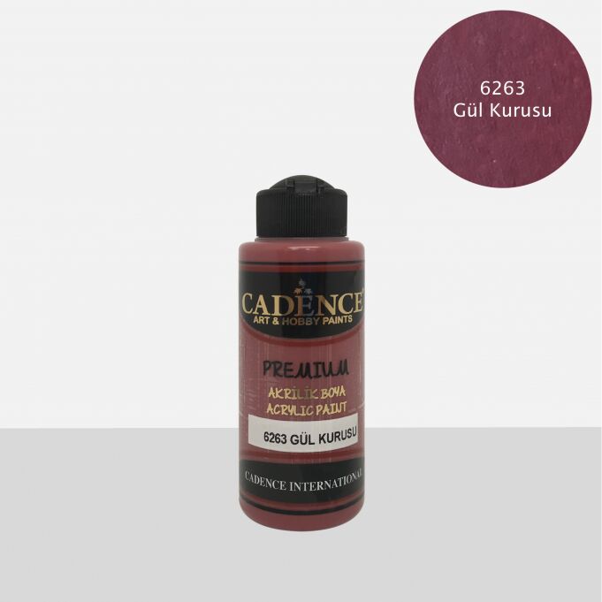 PREMIUM AKRİLİK BOYA 6263 GÜL KURUSU 120ML