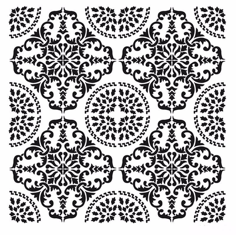 HOME DECOR MİNİ STENCIL HDM-84 25X25