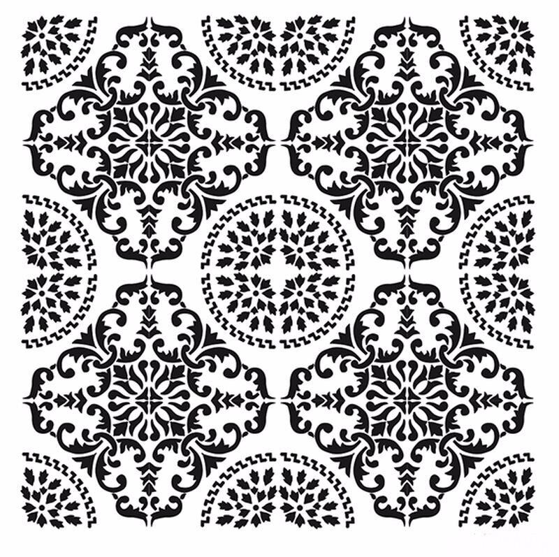 HOME DECOR MİNİ STENCIL HDM-84 25X25