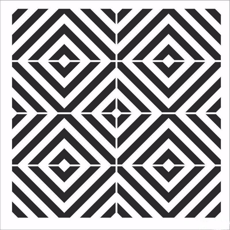 HD146 Home Dekor Stencil 45x45