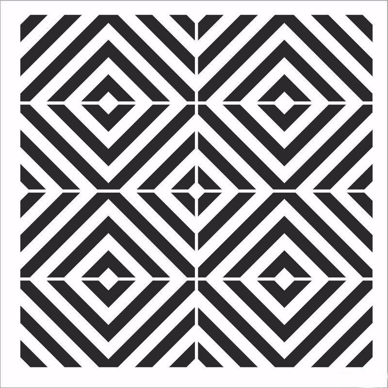 HD146 Home Dekor Stencil 45x45