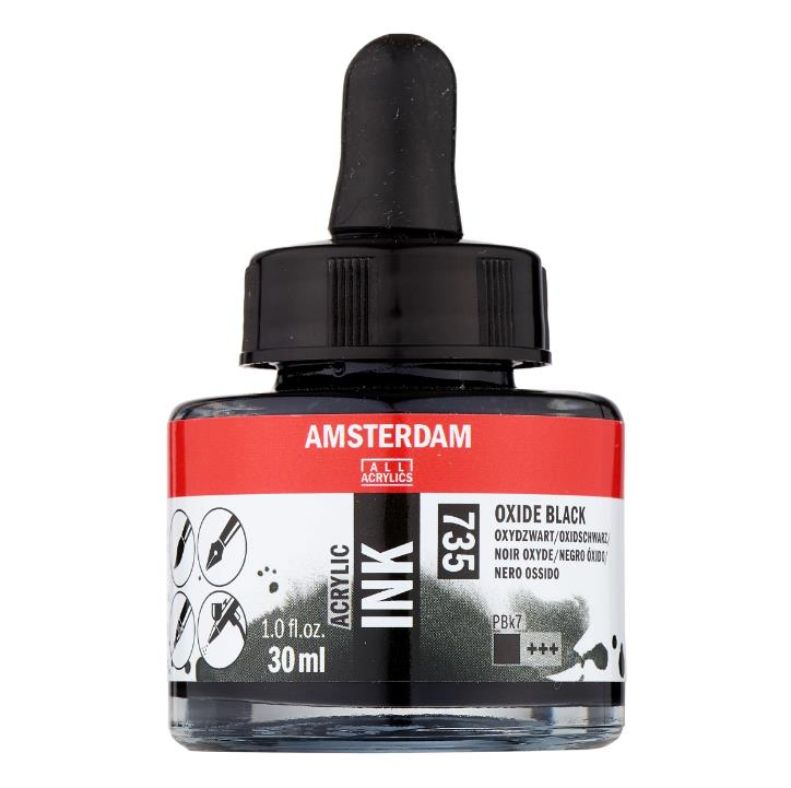 AMSTERDAM AKRİLİK MÜREKKEP 30 ML OXIDE BLACK
