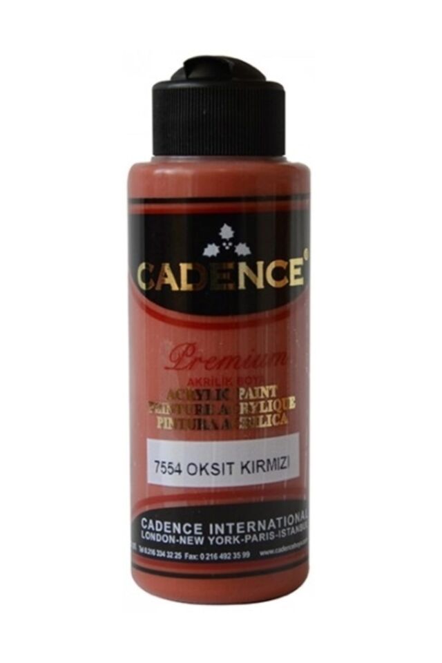 Premium Akrilik Boya 120ml 7554 Oksit Kırmızı