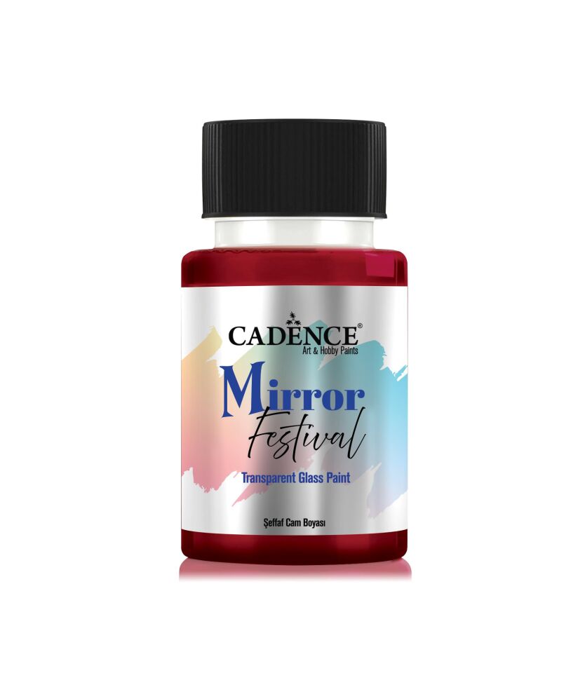 MIRROR FESTİVAL CAM BOYASI MF-08 KIRMIZI 50ML