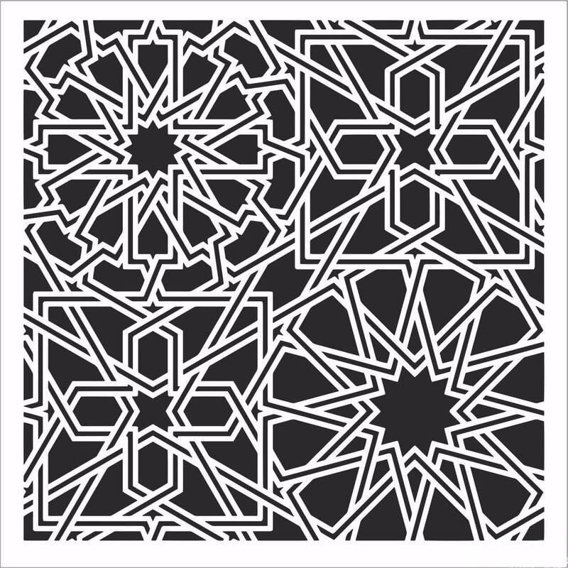 HD154 Home Dekor Stencil 45x45
