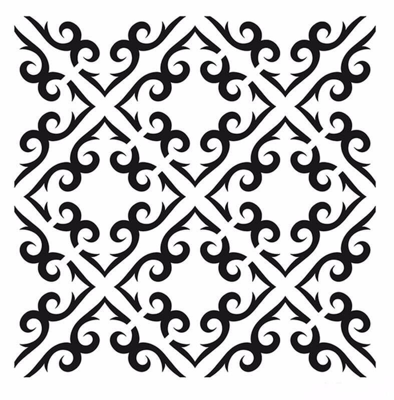 HOME DECOR MİNİ STENCIL HDM-101 25X25