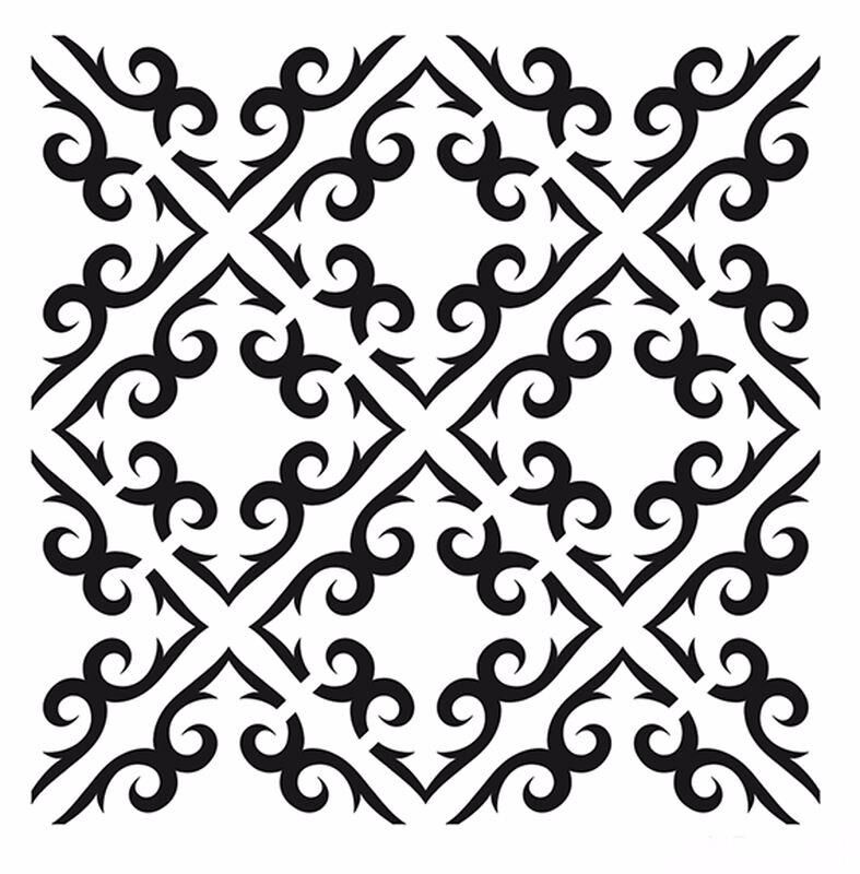 HOME DECOR MİNİ STENCIL HDM-101 25X25