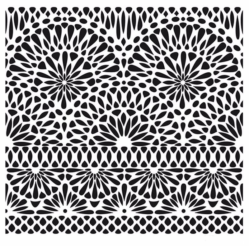 HOME DECOR MİNİ STENCIL HDM-103 25X25