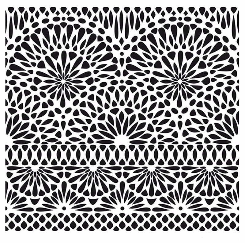 HOME DECOR MİNİ STENCIL HDM-103 25X25