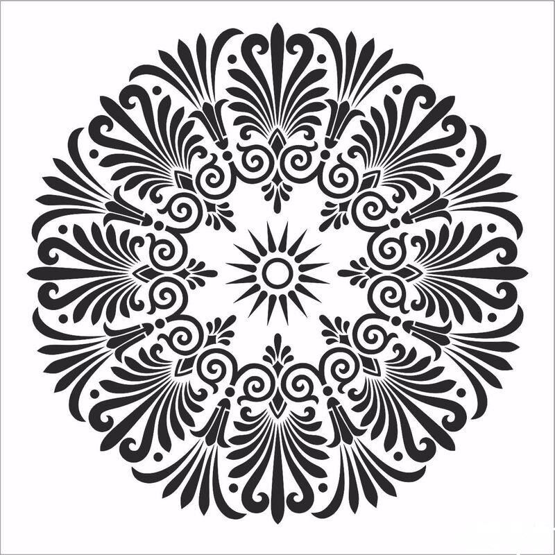HOME DECOR MİNİ STENCIL HDM-114 25X25
