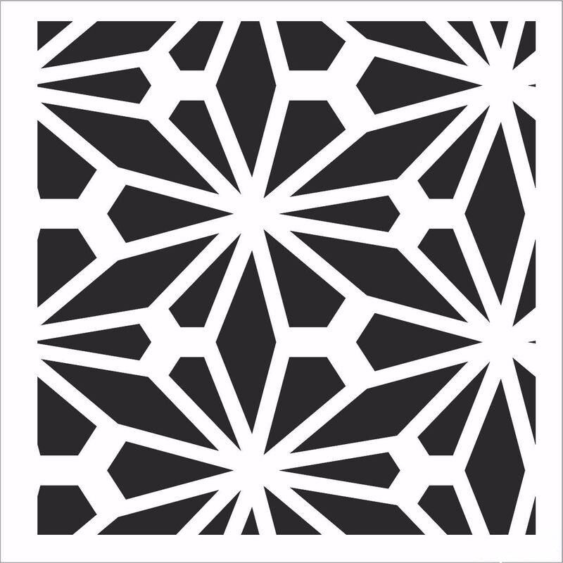 HOME DECOR MİNİ STENCIL HDM-129 25X25