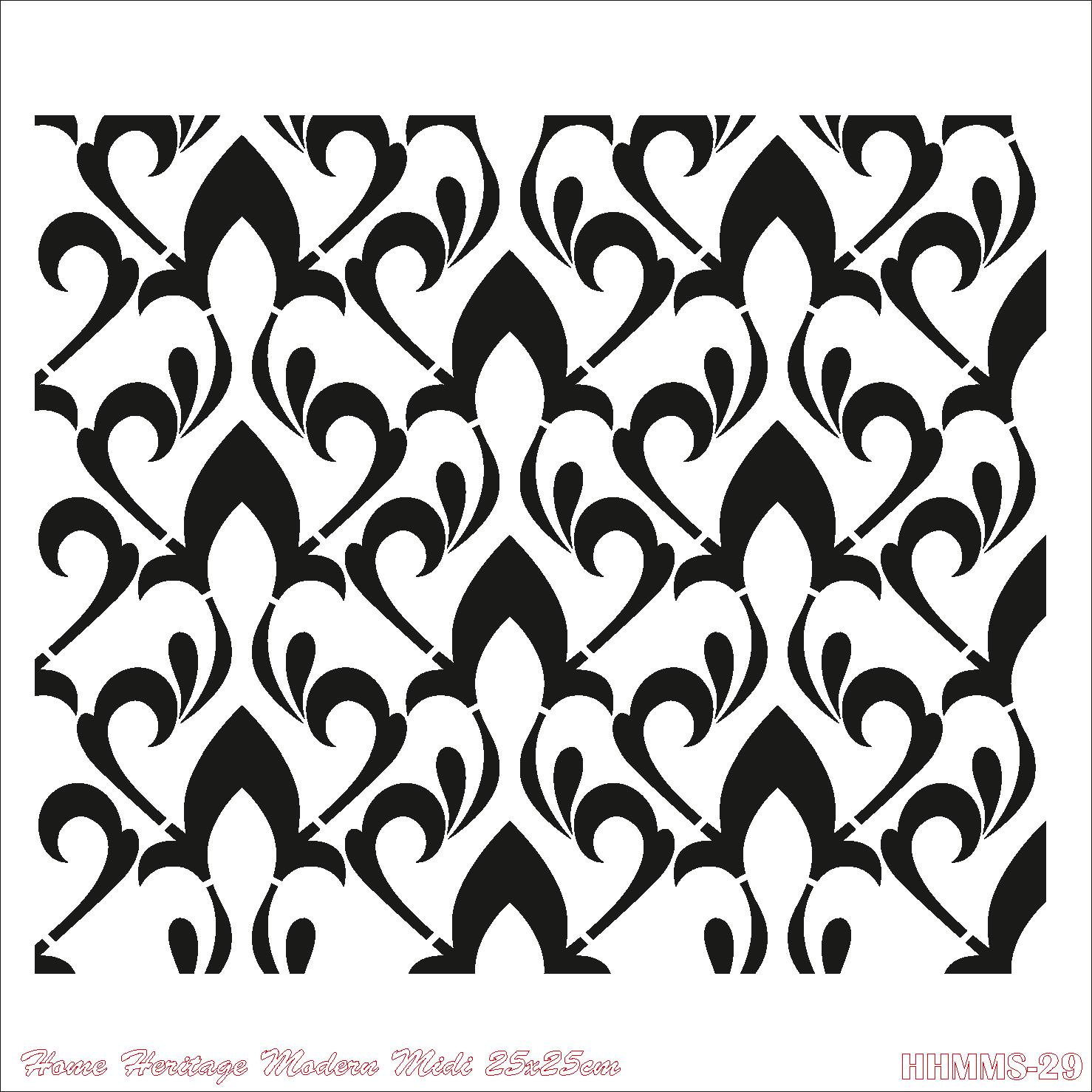 HOME HERITAGE MODERN MIDI 25X25CM HHMMS-29 STENCİL