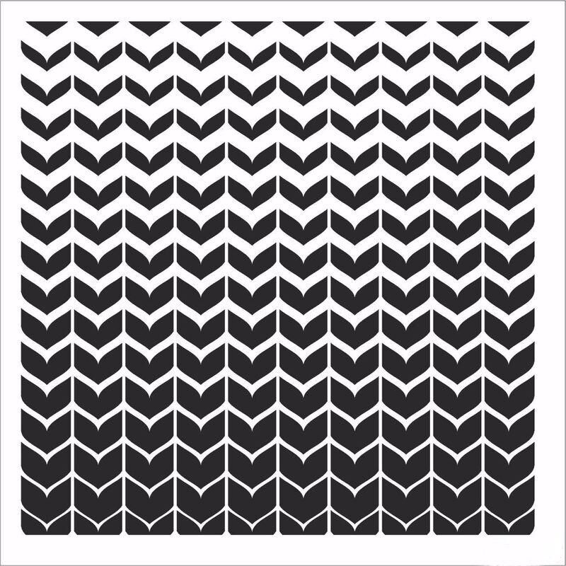 HOME DECOR MİNİ STENCIL HDM-136 25X25
