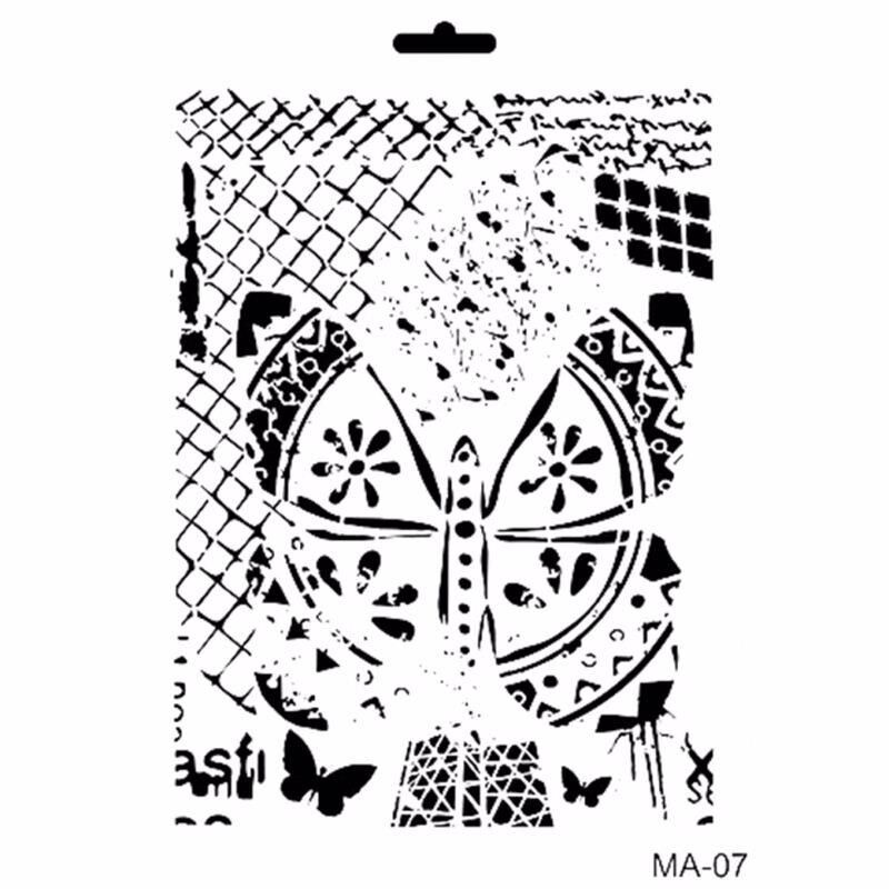 MIX MEDİA STENCIL MA SERİSİ MA07 21X29