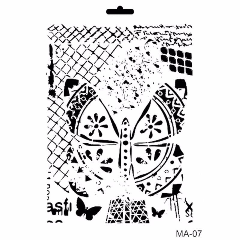 MIX MEDİA STENCIL MA SERİSİ MA07 21X29