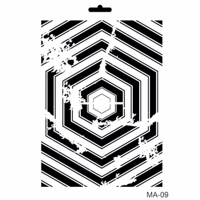 MIX MEDİA STENCIL MA SERİSİ MA09 21X29