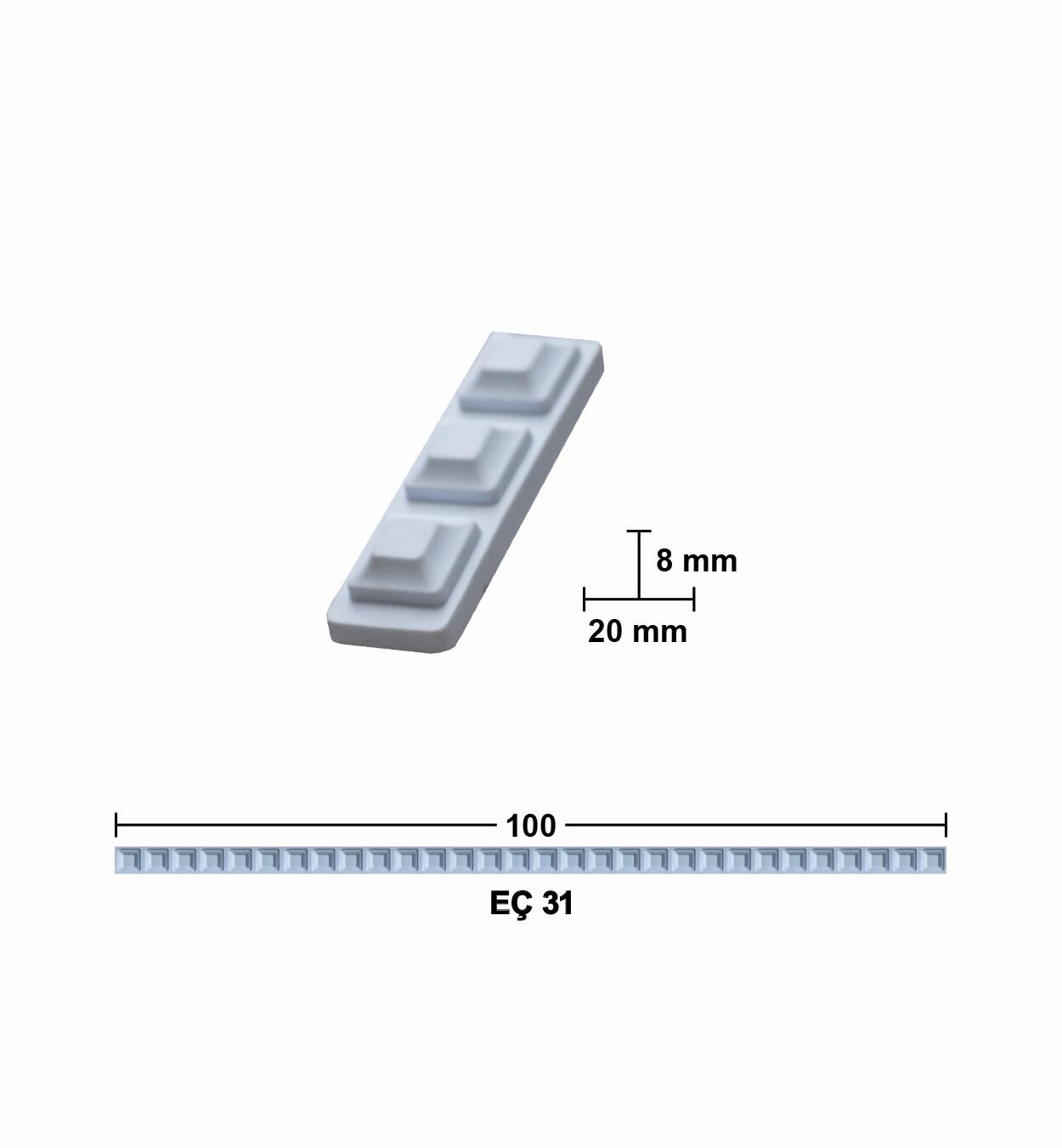 100 CM ESNEK MOBİLYA ÇITASI