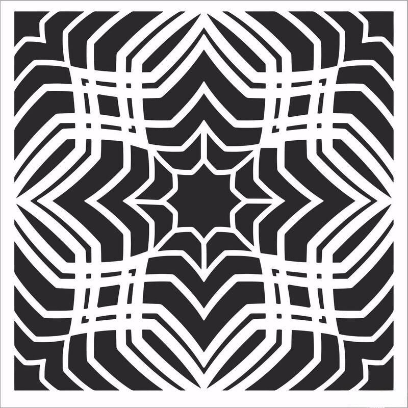 HOME DECOR MİNİ STENCIL HDM-149 25X25