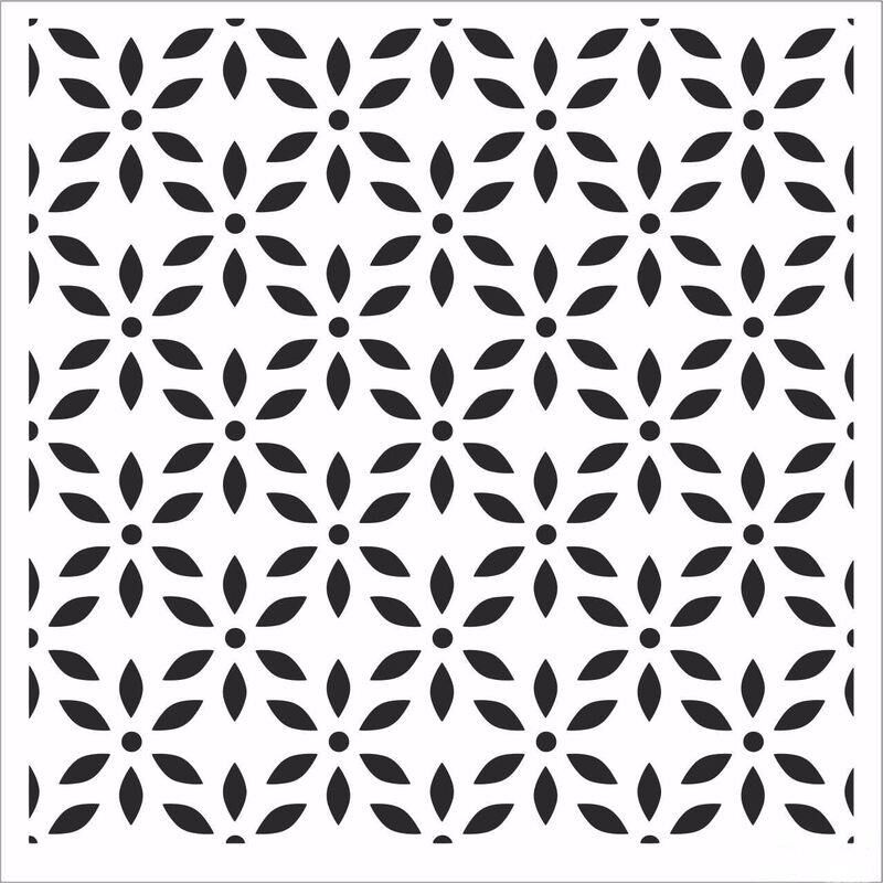 HOME DECOR MİNİ STENCIL HDM-151 25X25