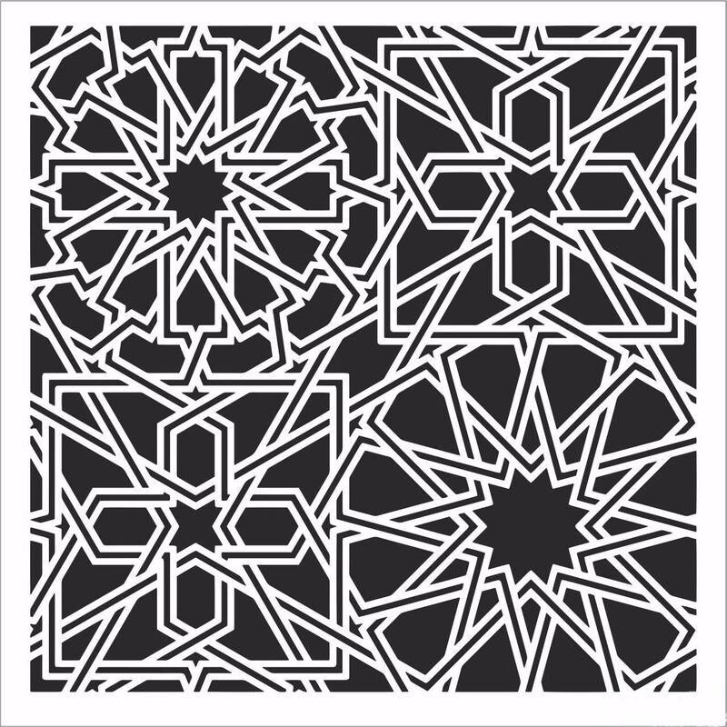 HOME DECOR MİNİ STENCIL HDM-154 25X25