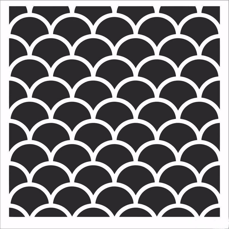 HOME DECOR MİNİ STENCIL HDM-155 25X25