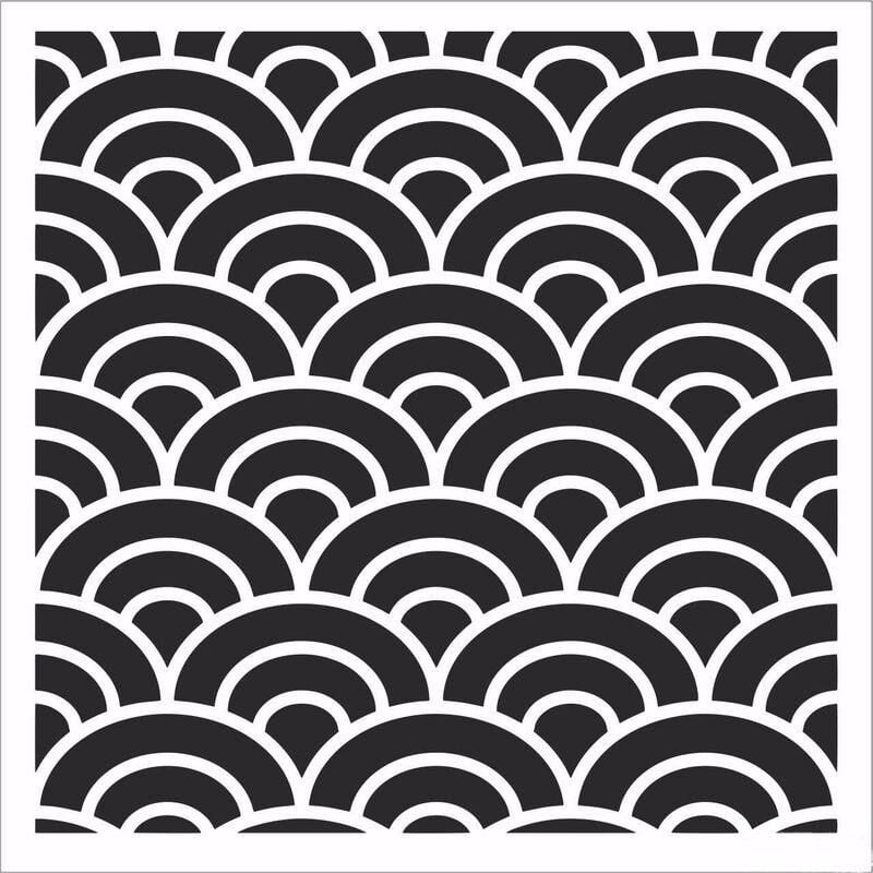 HOME DECOR MİNİ STENCIL HDM-156 25X25