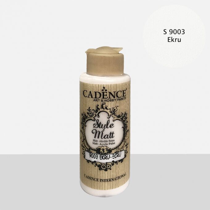 STYLE MAT AKRİLİK BOYA S-9003 EKRU 120ML