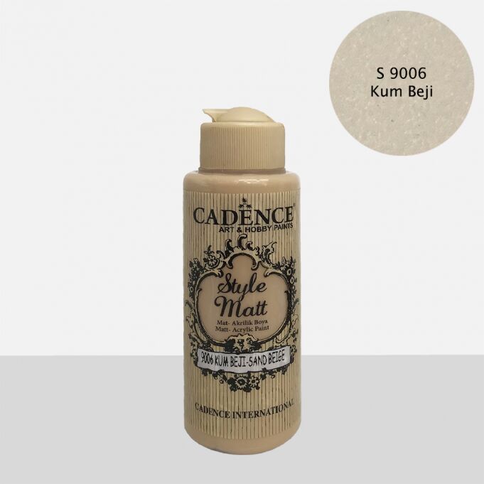 STYLE MAT AKRİLİK BOYA S-9006 KUM BEJİ 120ML