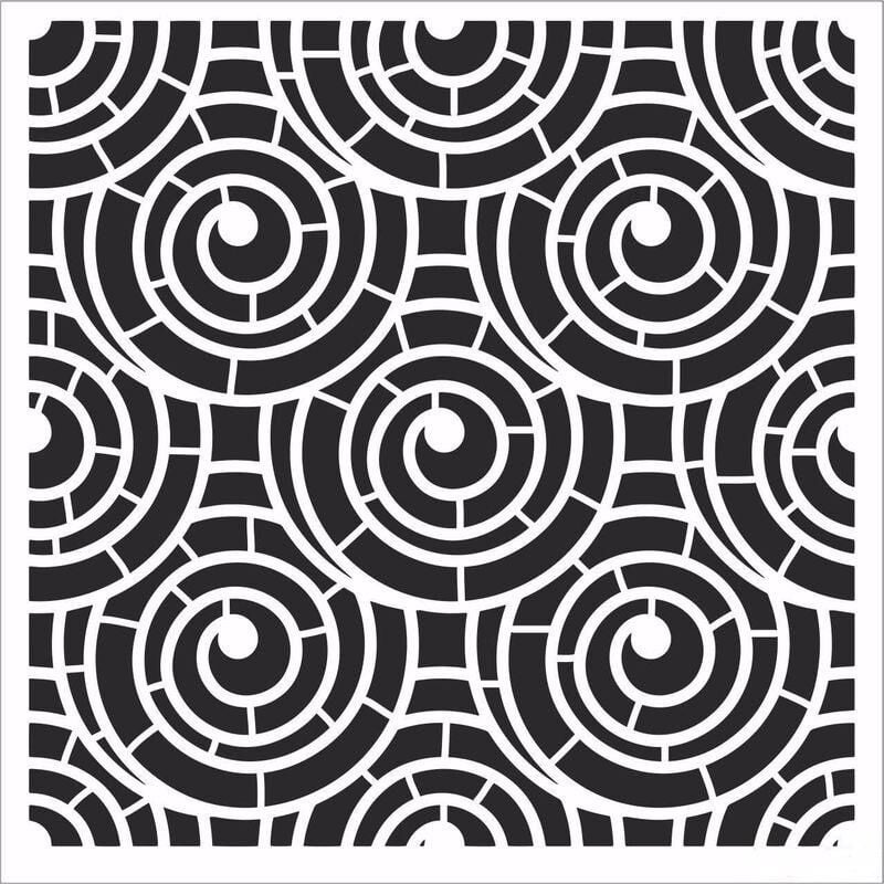 HOME DECOR MİNİ STENCIL HDM-172 25X25