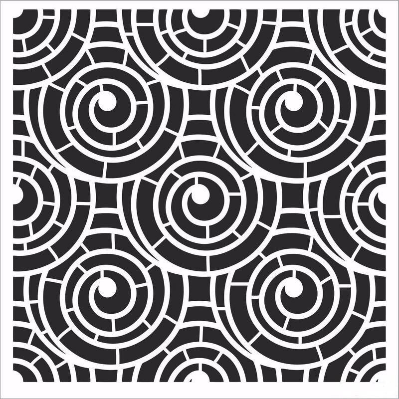 HOME DECOR MİNİ STENCIL HDM-172 25X25