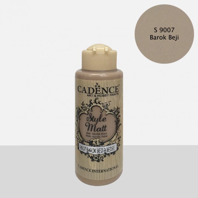 STYLE MAT AKRİLİK BOYA S-9007 BAROK BEJ 120ML