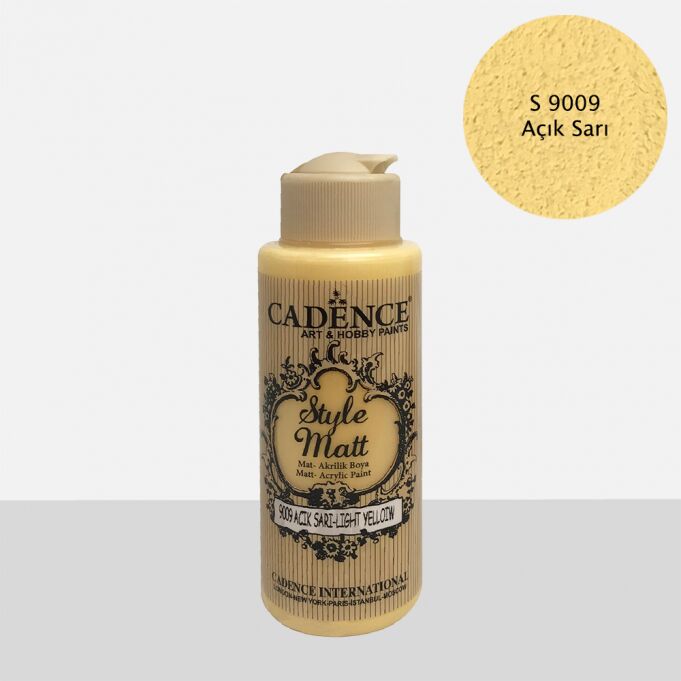S9009 Açık Sarı Mat Akrilik Boya