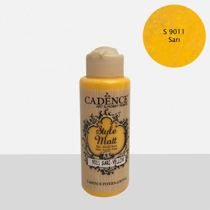 S9011 Sarı Mat Akrilik Boya