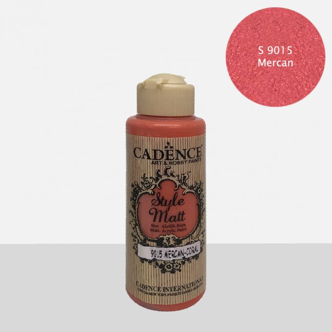 STYLE MAT AKRİLİK BOYA S-9015 MERCAN 120ML