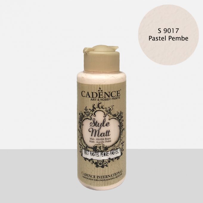 STYLE MAT AKRİLİK BOYA S-9017 PASTEL PEMBE 120ML