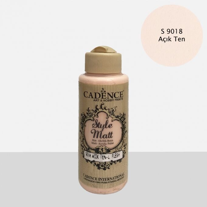 STYLE MAT AKRİLİK BOYA S-9018 AÇIK TEN 120ML